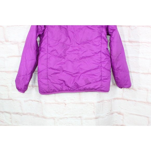 The North Face Purple Orange Nylon Zip Up Hooded Reversible Jacket Size L - Picture 7 of 12